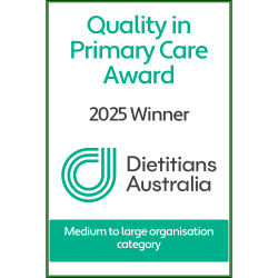Dietitians Australia Award for Primary Care Logo